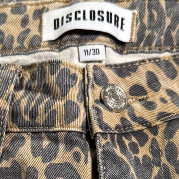 Disclosure Baggy Low-Rise Leopard Print Pants size 30 - Picture 11 of 12